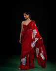 Lehar - Red Floral Print Saree