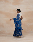 Royal Blue Lightweight Chiffon Sarees
